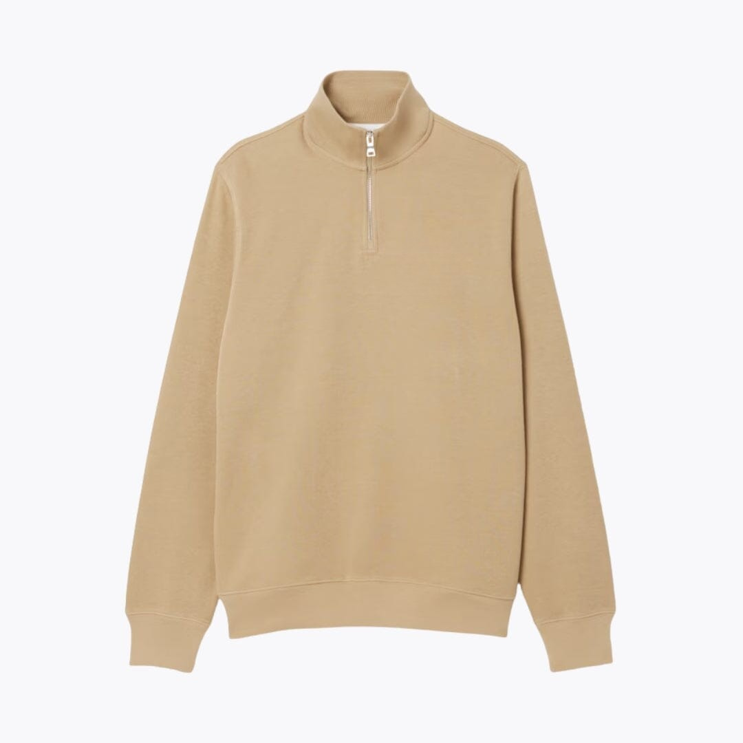 Zip-Up High Neck Sweatshirt