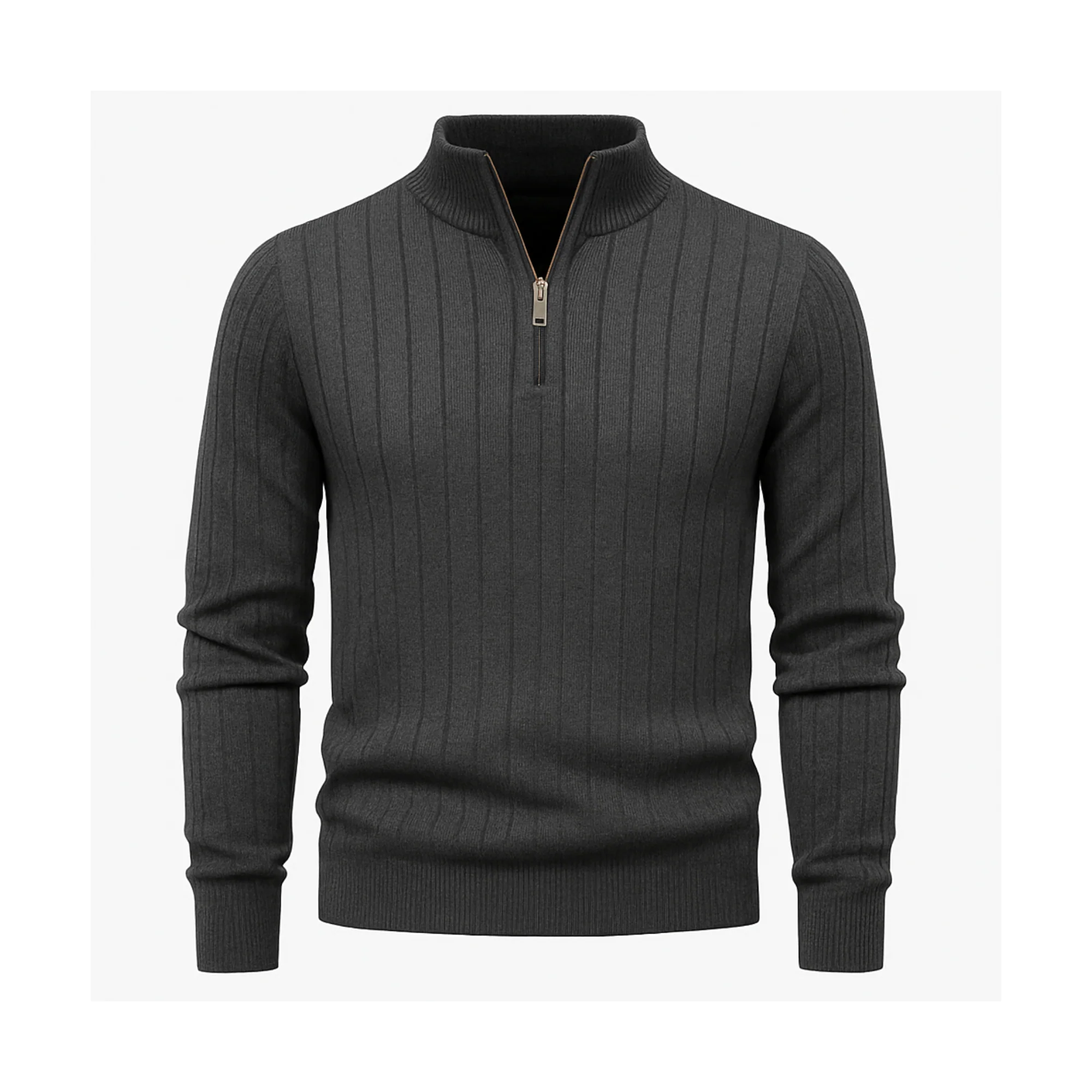 Zip Classic Knit Sweater